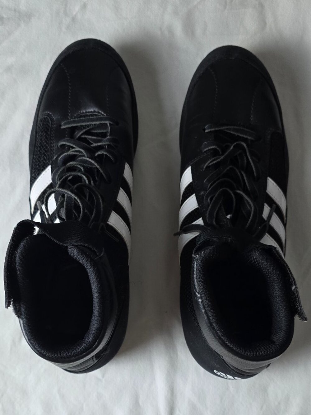 adidas Wrestling Shoes Black White Men’s Size 8.5 New